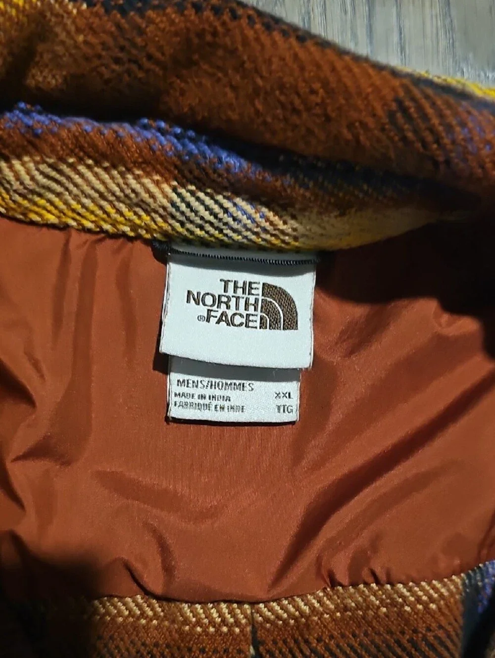 The North Face Brown Plaid Shirt Jacket  Plaid Men Xxlarge